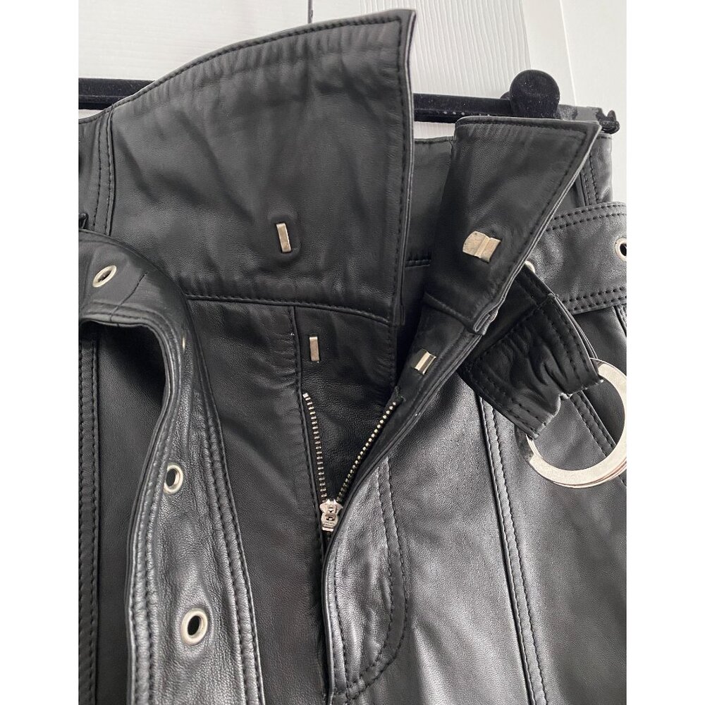 NWT Marissa Webb "Anniston" Leather Pants in Black, size 2 - Picture 7 of 13